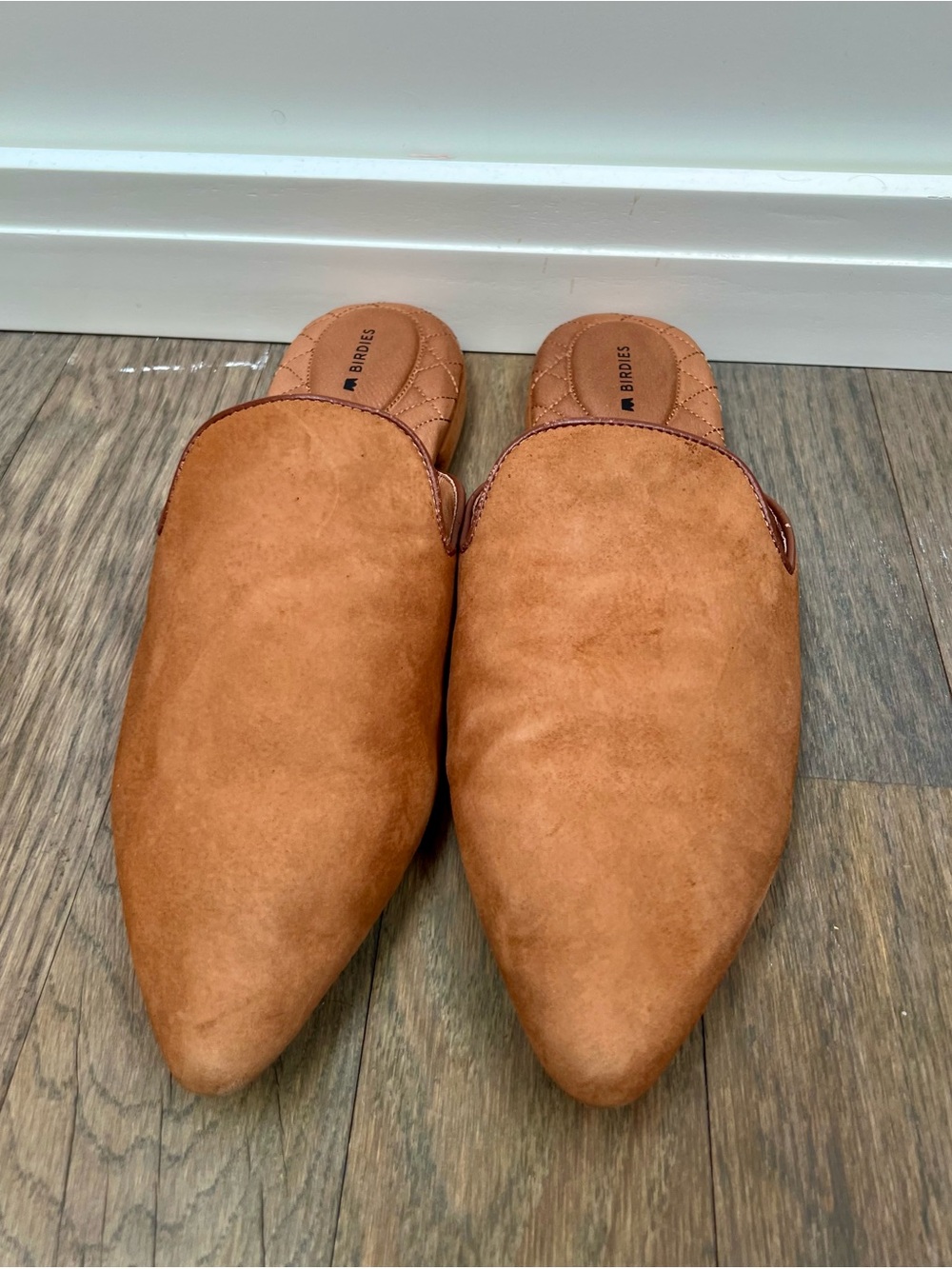 Birdies The Lark Brown Suede Slide Mules Womens Size 8.5 Comfort Slip On Shoes - Picture 2 of 8